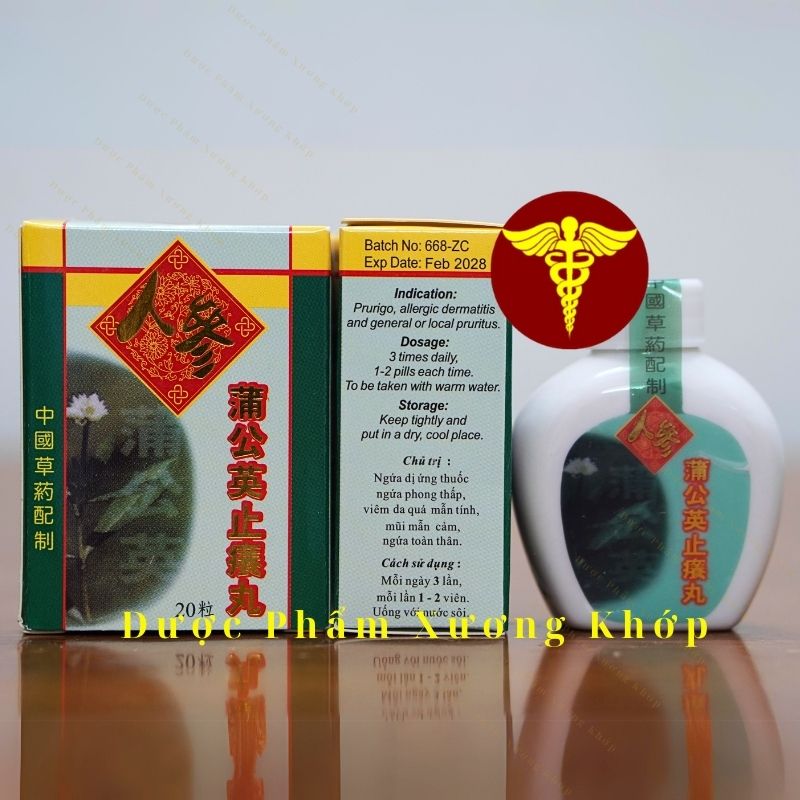 Nhân Sâm Bồ Công Anh 20 Viên - hỗ trợ thải nhiệt giảm ngứa