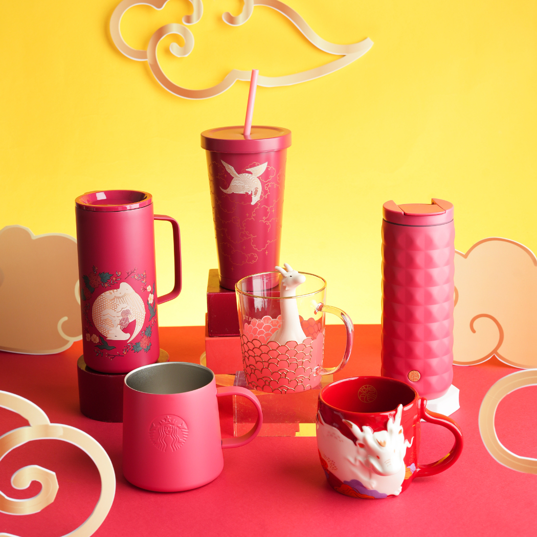 Ly Starbucks Cold Cup 15Oz (444ml) SS DRAGON N KEEPER ON CLOUD