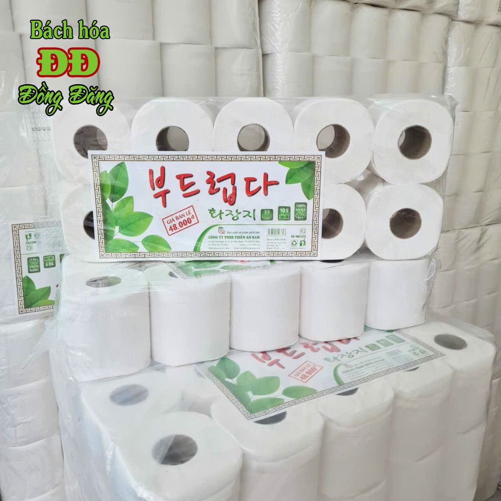 Combo 30 cuộn giấy vệ sinh Hàn Quốc 3 lớp