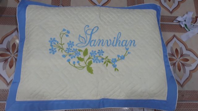 Vỏ Gối Cotton Satin Thêu Cao Cấp