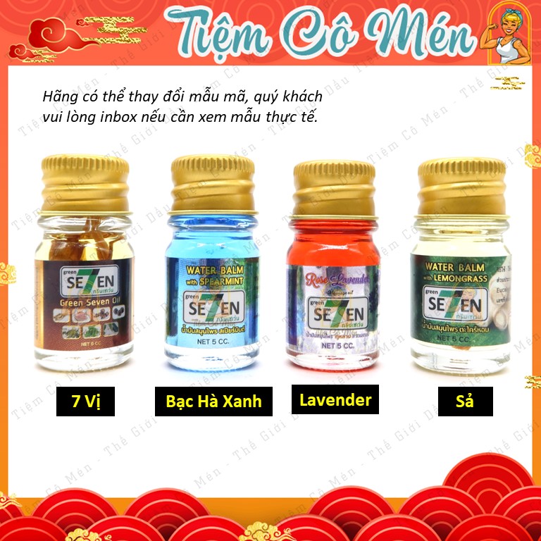 DẦU 7 SEVEN THẢO MỘC THÁI LAN [ CHUẨN NỘI ĐỊA ] - 5ML
