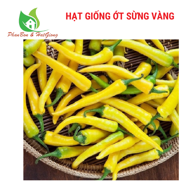 Hạt Giống Ớt Sừng Vàng Phú Nông 0,1g