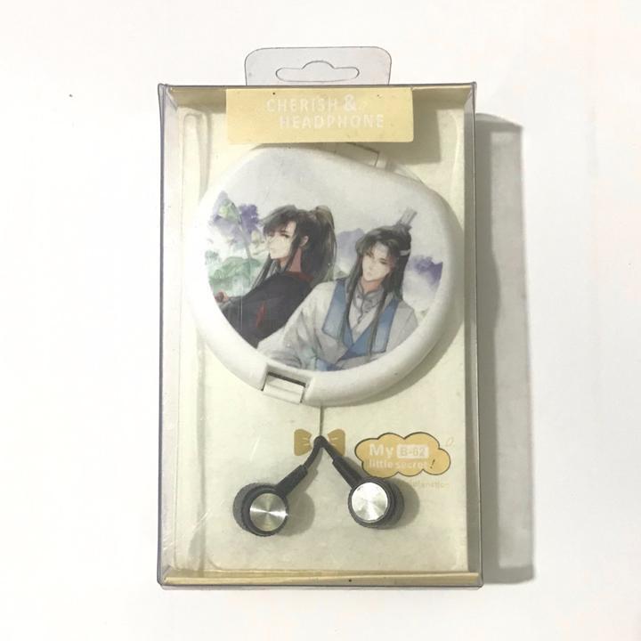 Tai nghe Ma Đạo Tổ Sư - Trần Tình Lệnh dạng tròn Lam Vong Cơ Ngụy Vô Tiện Tiêu Chiến Vương Nhất Bác