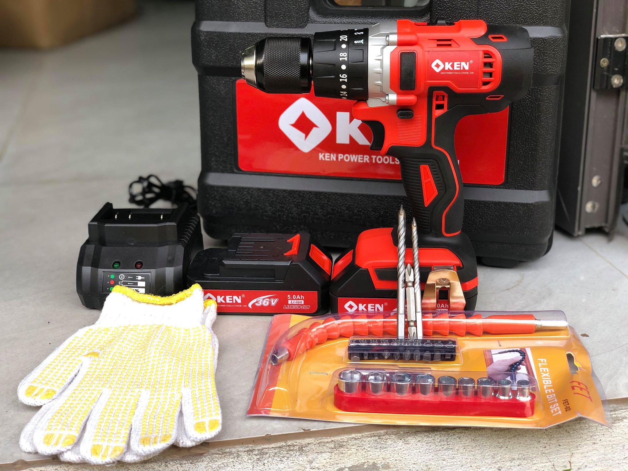 khoan pin Ken 36V có đồ