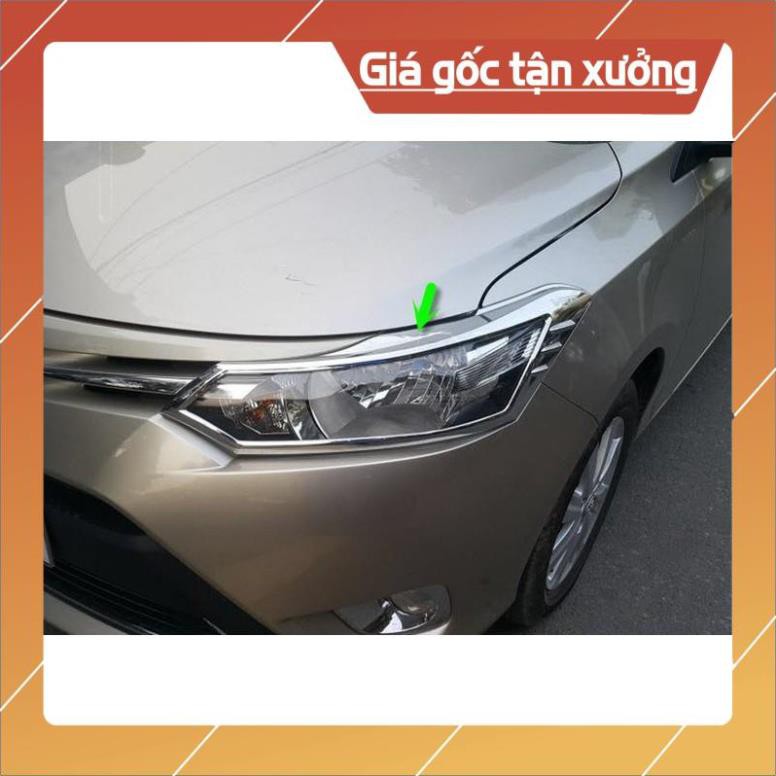 Ốp Viền Đèn Pha, Hậu Vios 2014-2017