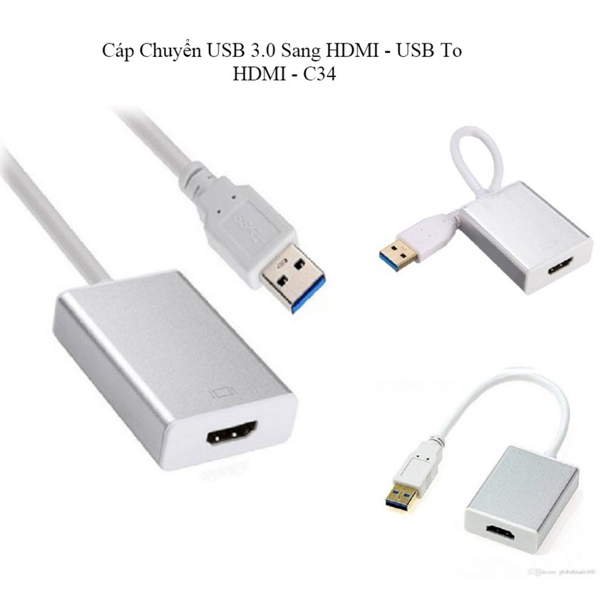 Cáp chuyển tín hiệu từ USB 3.0 sang HDMI