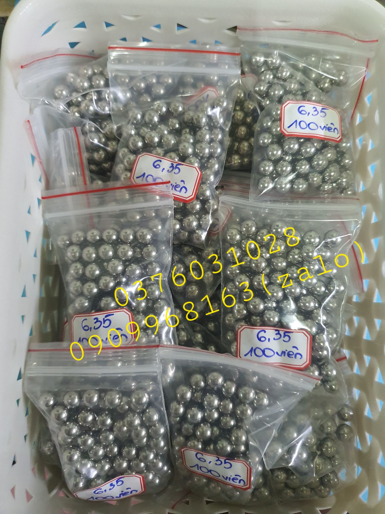 BI INOX 6.35 (HỘP 100 VIÊN)