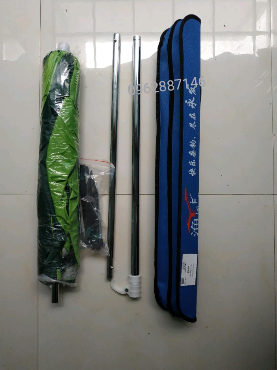 ô che nắng câu cá 3 đoạn 1m8 siêu gọn mới về ạ