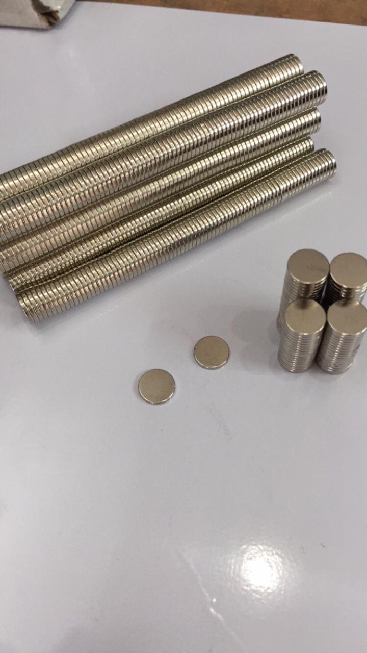 Combo 100 viên Nam châm đất hiếm 10x1.5mm