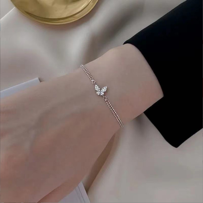 Lắc tay vòng tay nữ hình bươm bướm tiểu thư bag u ltbuom19