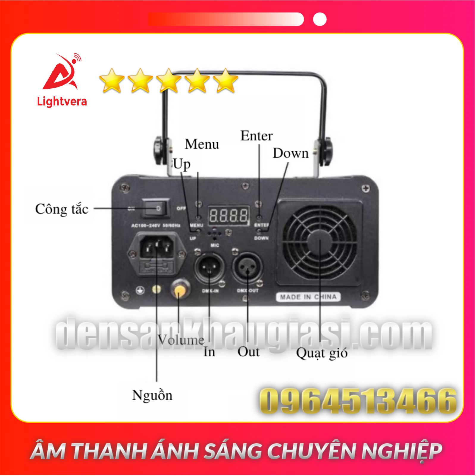 Đèn Bay Phòng Laser 3D 12in1