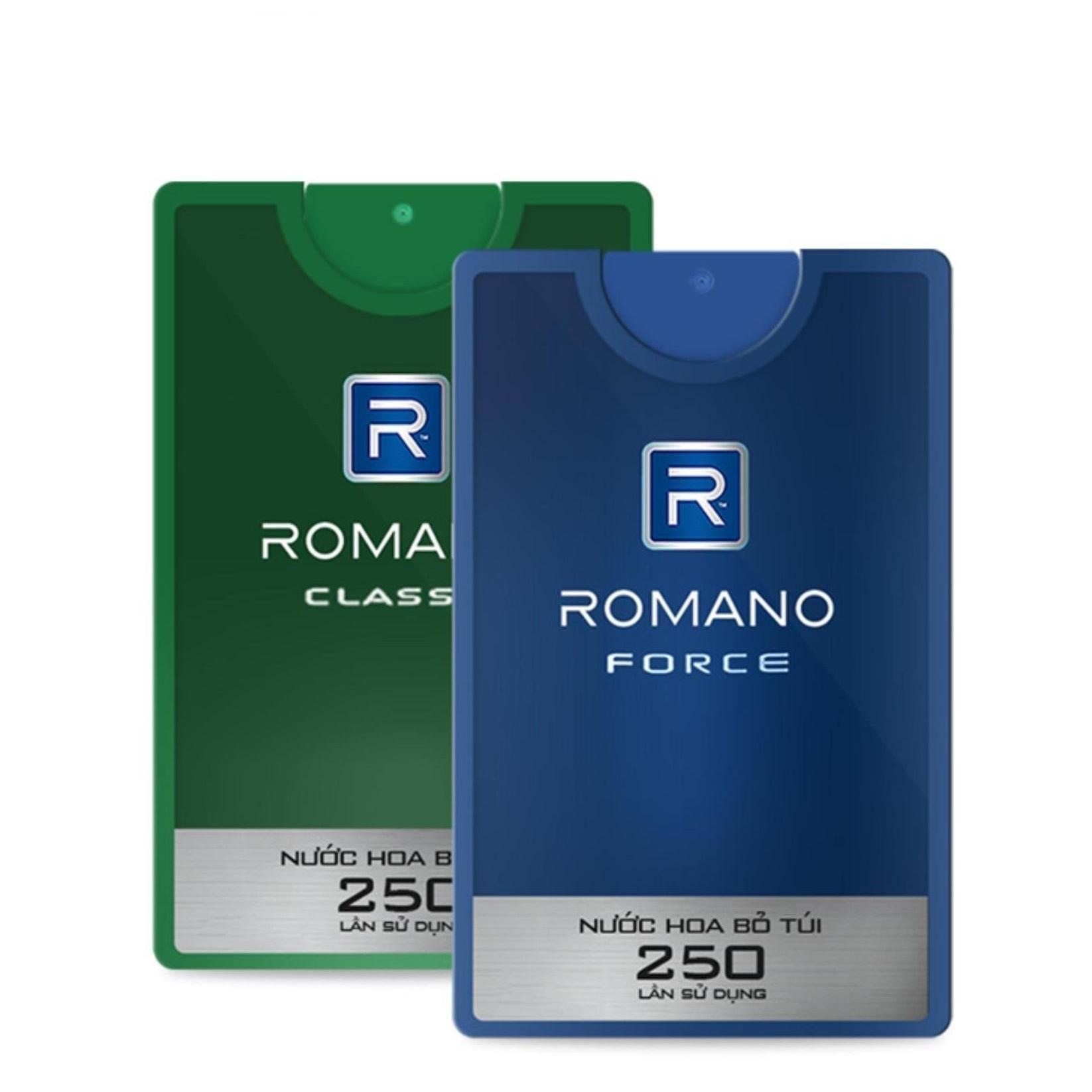 Combo2 Nước hoa bỏ túi cao cấp Romano 18ml - Dành cho nam