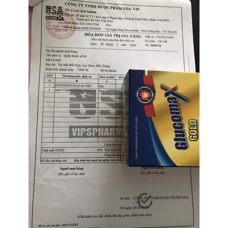 Dưỡng khớp Glucomax gold 60 viên