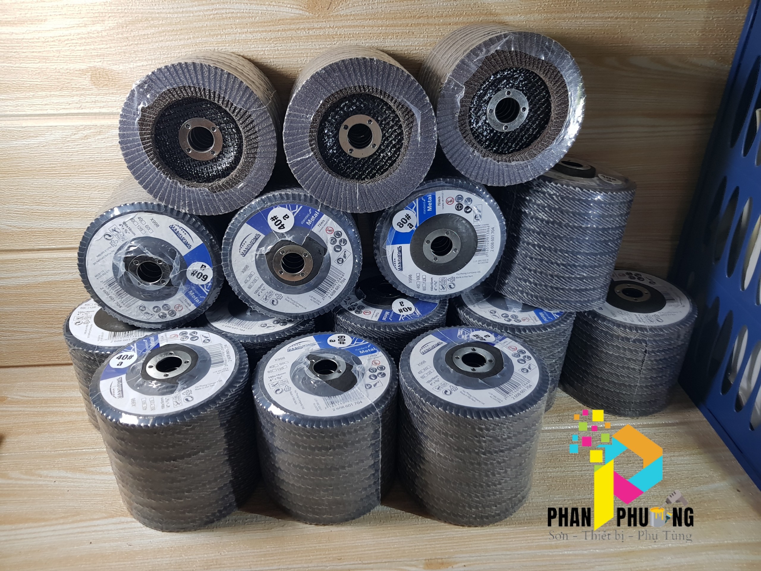 LỐC 10 BÁNH NHÁM XẾP HANDSOME #40, 60, 80
