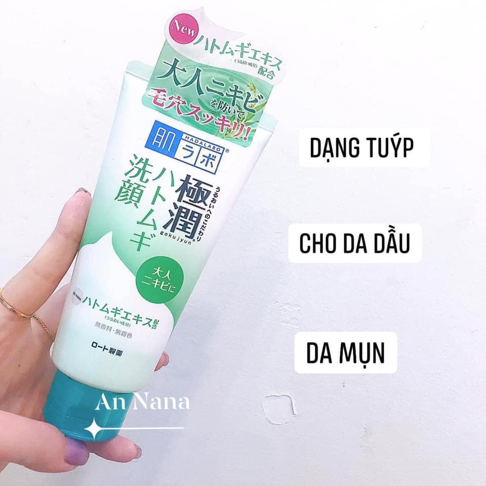 Sữa rửa mặt TẠO BỌT Hada Labo tuýp NHẬT BẢN