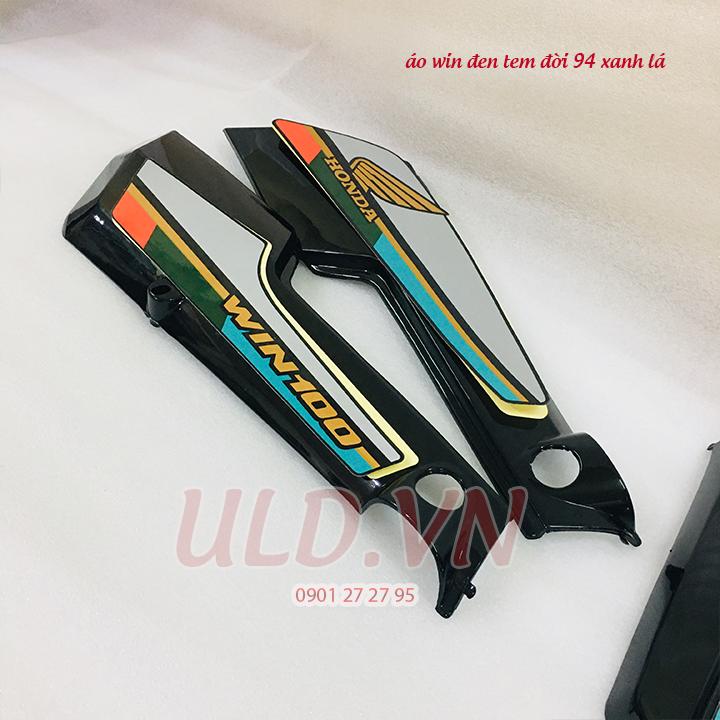 ÁO WIN ĐEN TEM ĐỜI 94 MÀU XANH LÁ