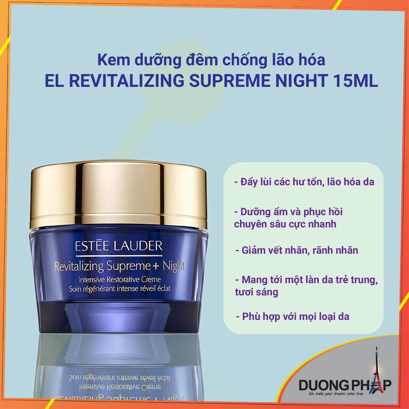 Kem dưỡng Estee Lauder Revitalizing Supreme NIGHT 15ml ( Unbox )