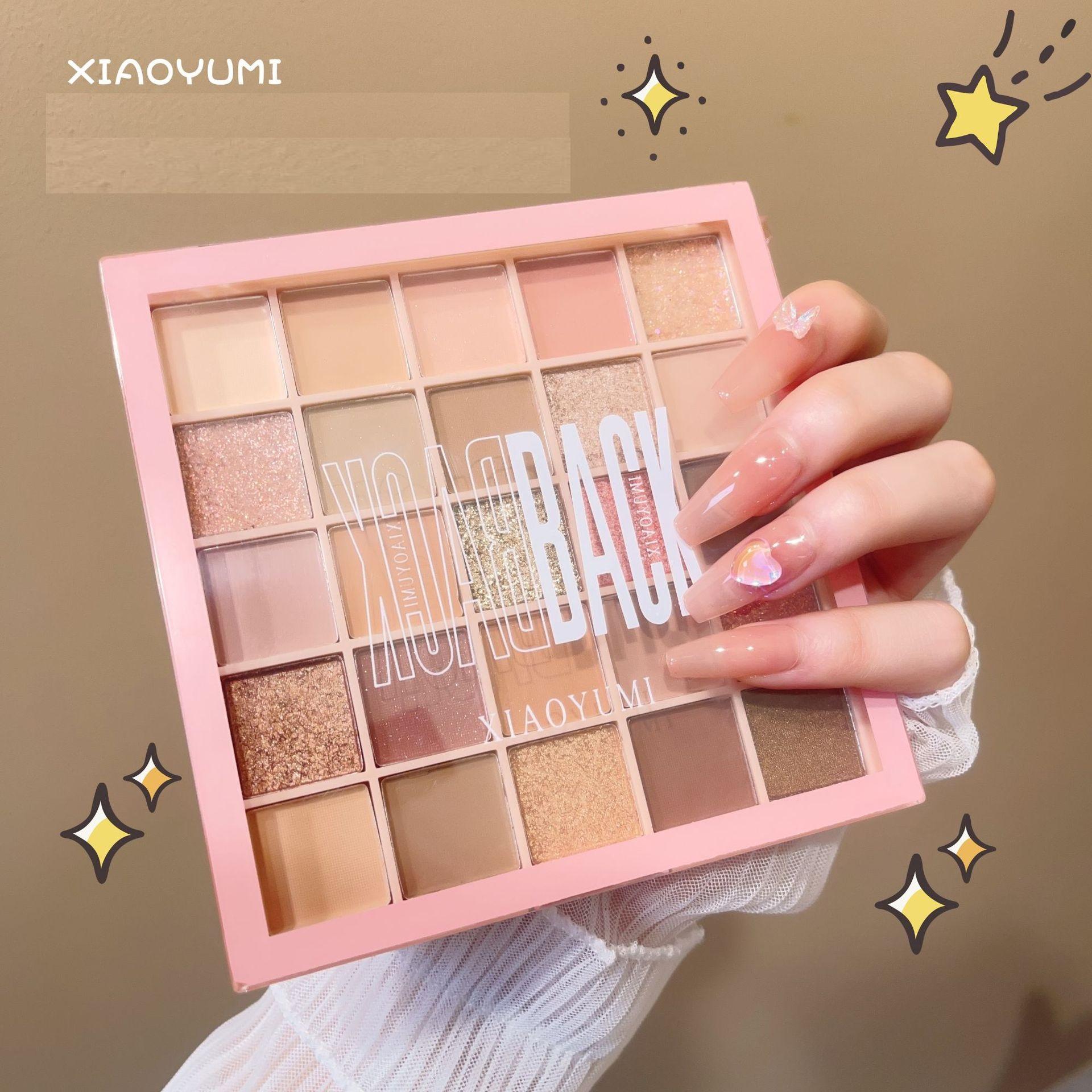 Bảng Phấn Mắt 25 Ô BACK Ánh Nhũ Ht40