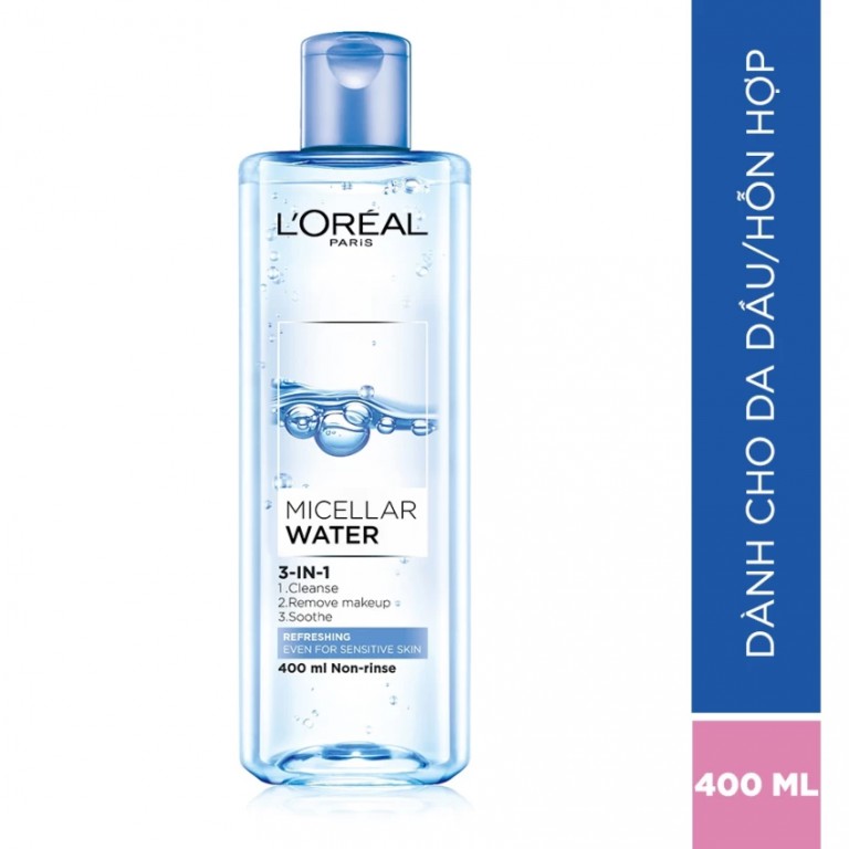Nước tẩy trang Loreal Refreshing tươi mát da 400ml