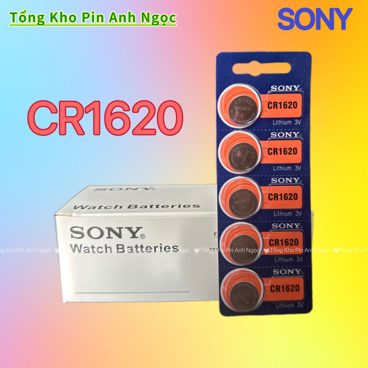 Pin CR1620 Sony 3V - Made In Indonesia