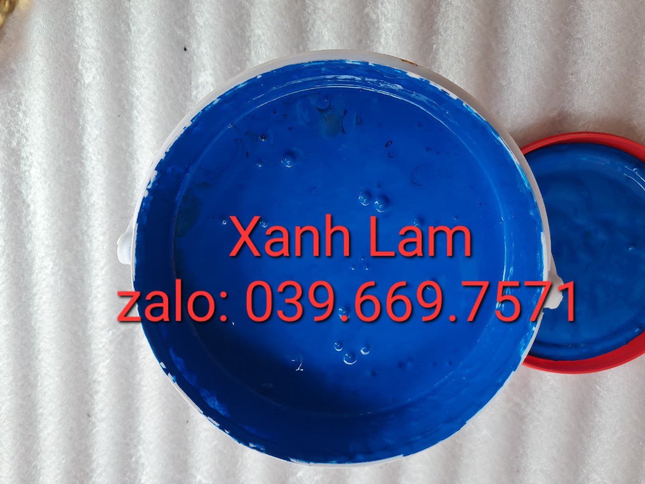 [ Lon 4kg] Sơn màu XANH LAM hệ bóng ngoại thất