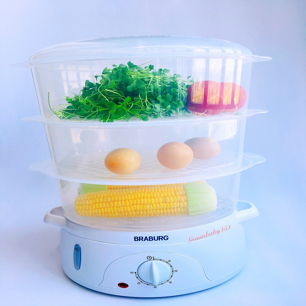Nồi Hấp Điện 3 Tầng Braburg