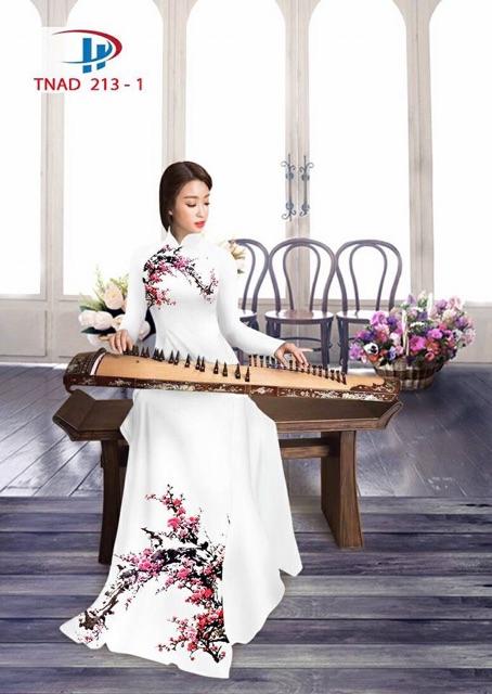 [HCM]Vải áo dài hoa anh đào