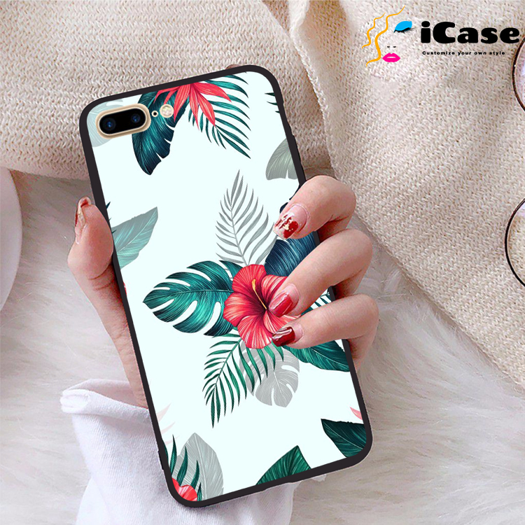 Ốp lưng iPhone 7 Plus viền dẻo TPU BST Hoa