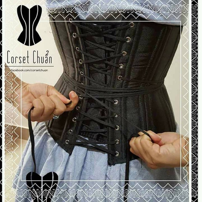 Gen Nịt Bụng  Corset Chuẩn 25 Khung Xương