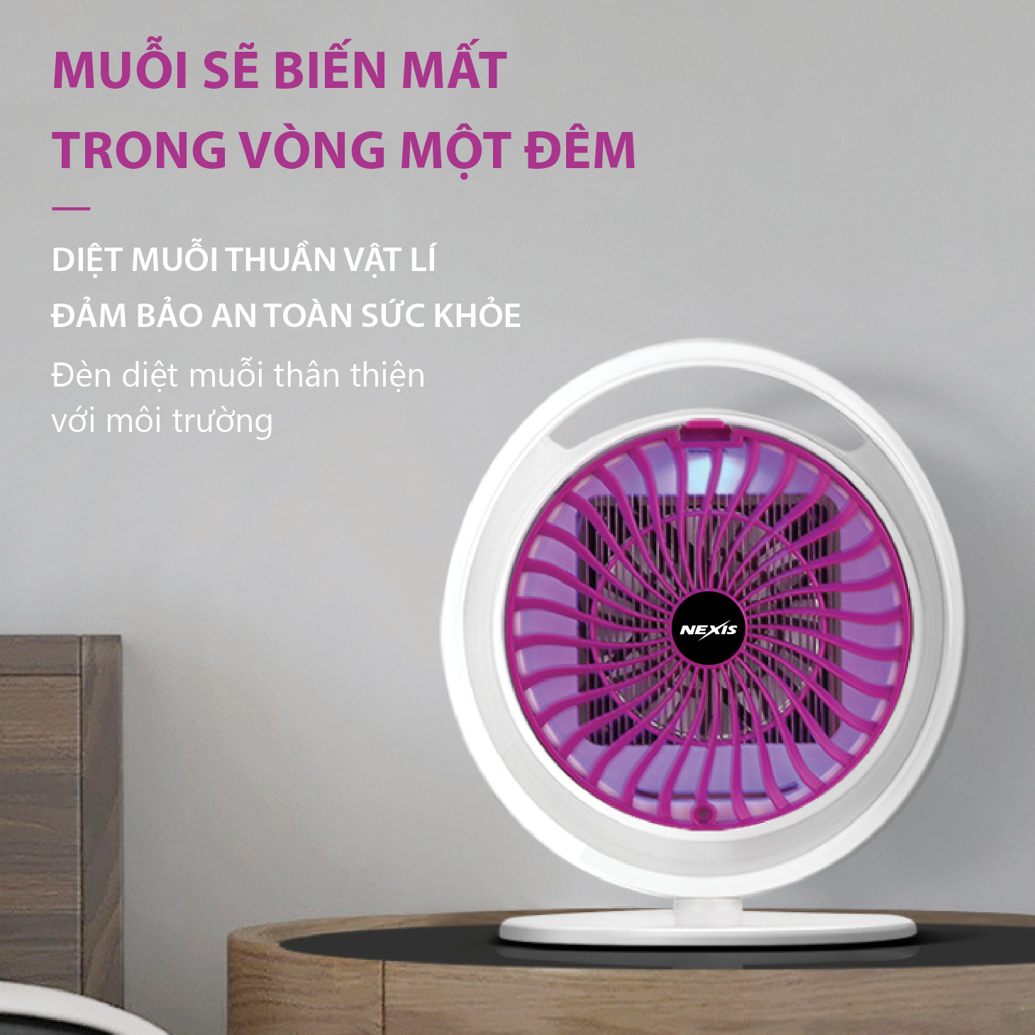 [HCM]Đèn diệt muỗi thông minh UV LED Nexis