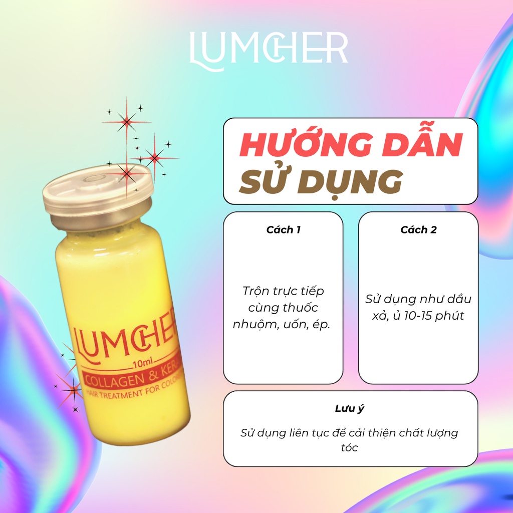 Tinh chất ủ tóc Keratin siêu phục hồi tóc tư tổn độc quyền Lumcher