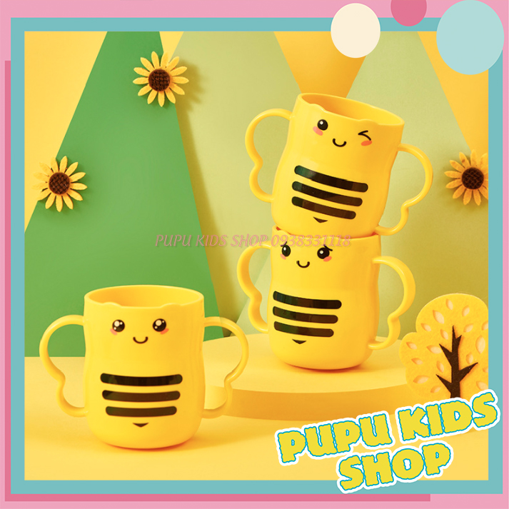 Ly cốc uống nước hình thú dễ thương - ly nhựa cho bé