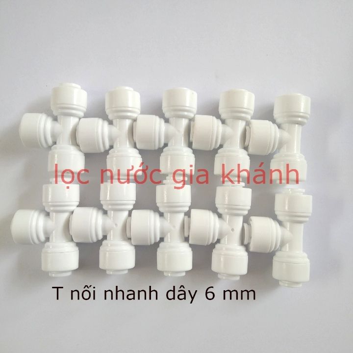 10 chiếc cút T 3 đầu nối nhanh dây 6mm