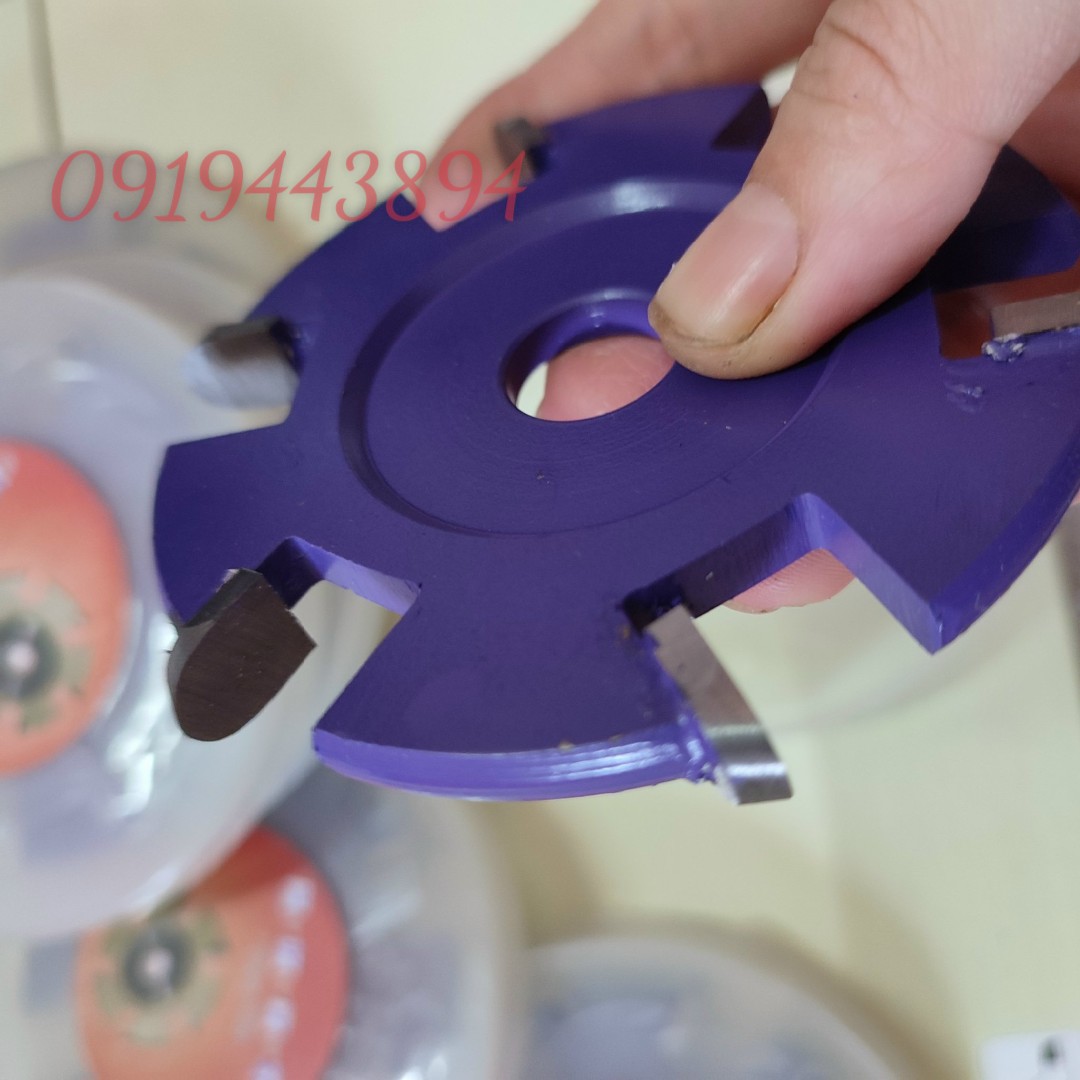 [HÀNG CAO CẤP] Lưỡi phay tubi, lưỡi phay gỗ 6 cánh tròn