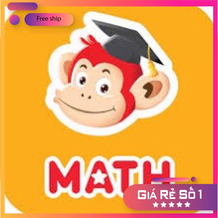 Monkey Math (Trọn đời, 1 năm )- Toán Tiếng Anh cho bé 3-8t