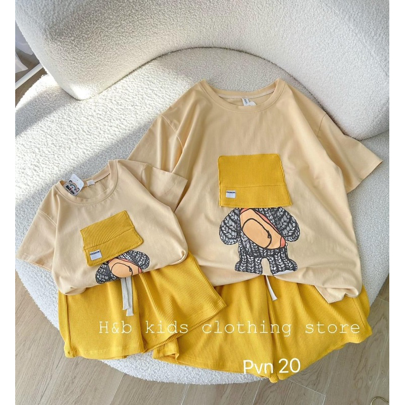 Set cặp mẹ - bé và cả bố