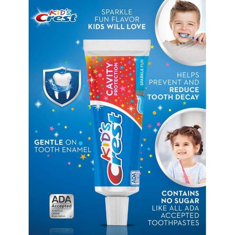 Kem Đánh Răng Crest Kids Cavity Protection MỸ An Toàn Cho Bé 130g - Wincy Mart