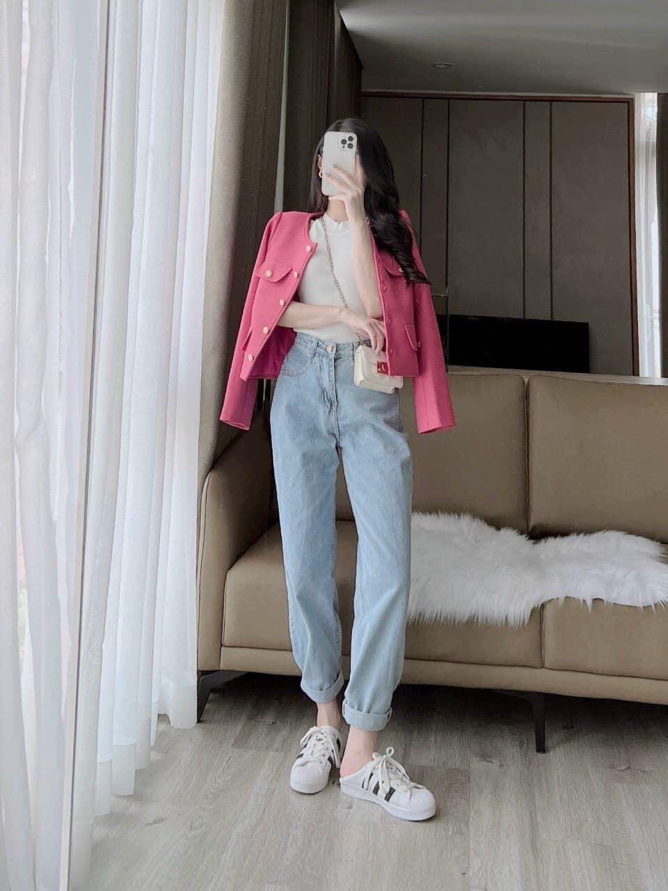 ÁO KHOÁC DẠ NỮ TWEED 2 LỚP SIÊU HÓT