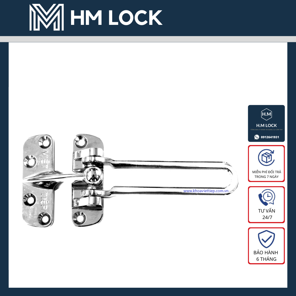 CHỐT CỬA AN TOÀN VIỆT TIỆP MODEL 10110 - CHẤT LIỆU HỢP KIM CAO CẤP - HM LOCK