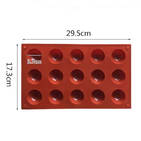 Khuôn silicon bán cầu to 3.7cm