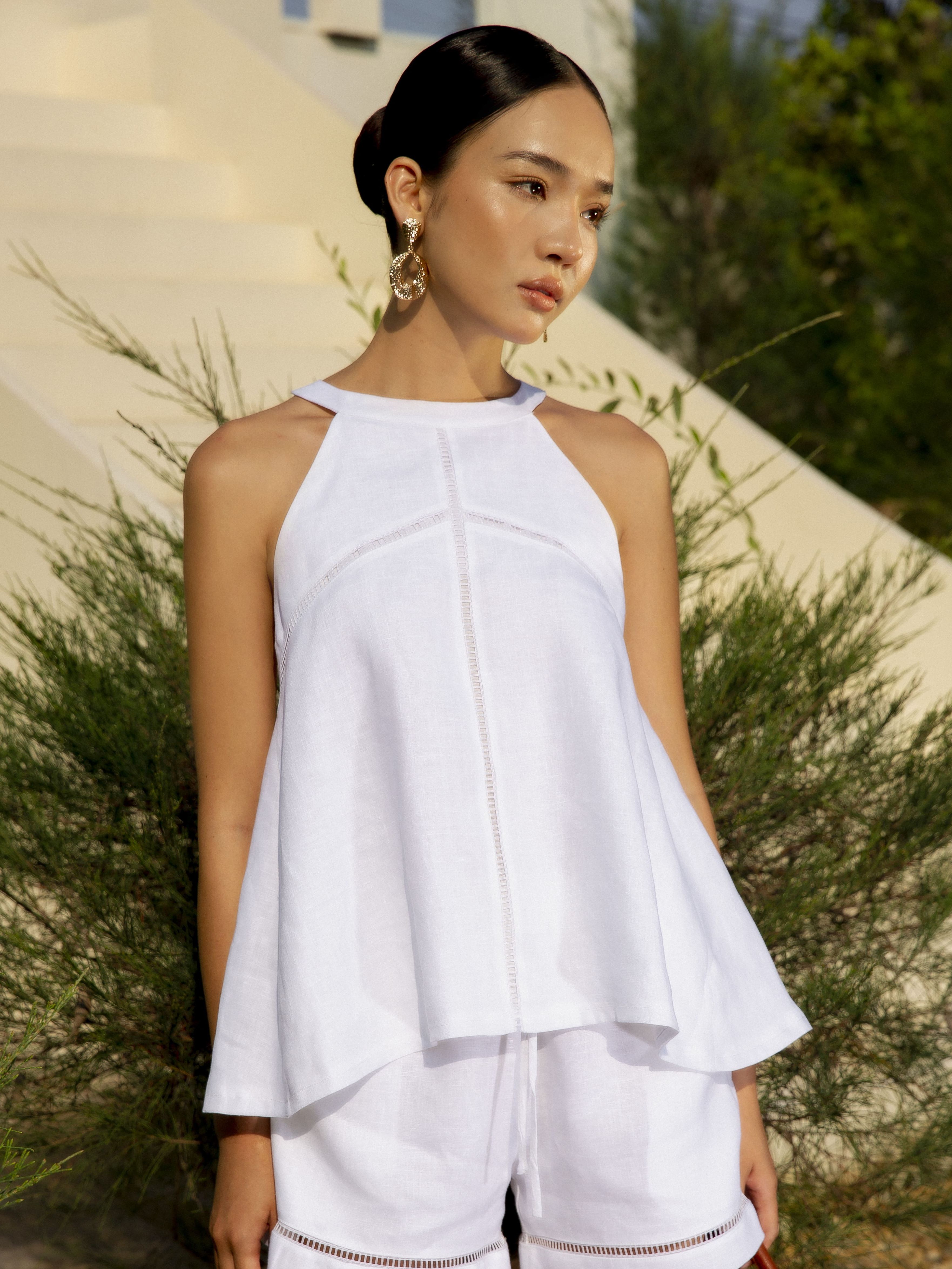Quần short linen - YV LE & CO