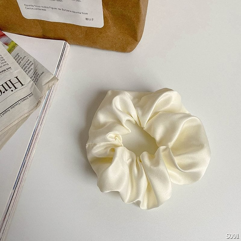 Cột tóc scrunchies buộc tóc vải satin siêu đẹp siêu xinh hot trend ORI ACCESSORIES S001