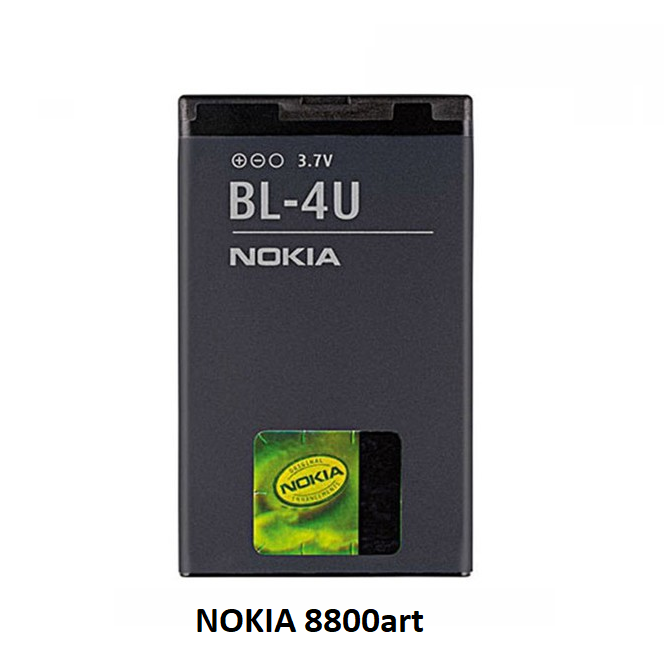 Pin Nokia 8800Arte / 515 / 3120 / 5330 / 5530 / 6212 / 6216 / 6600 Slide / asha 206 / 210 / BL-4U