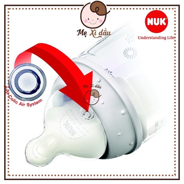 Núm ti cao su thay thế bình sữa NUK Premium Choice