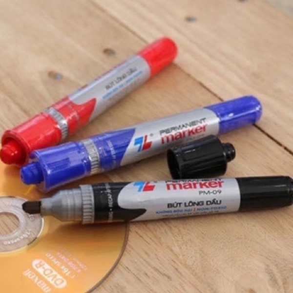 (Hộp 10 bút DẠ TO ) bút lông dầu THIÊN LONG PM09