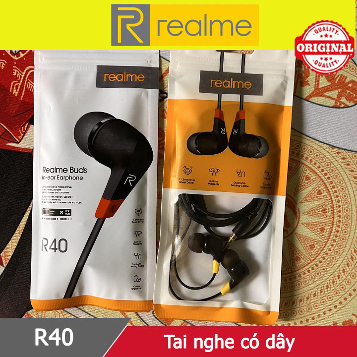 Tai nghe có dây realme r40 chính hãng