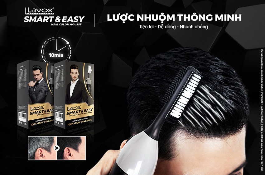 [HCM]LƯỢC NHUỘM TÓC THÔNG MINH - MÀU ĐEN