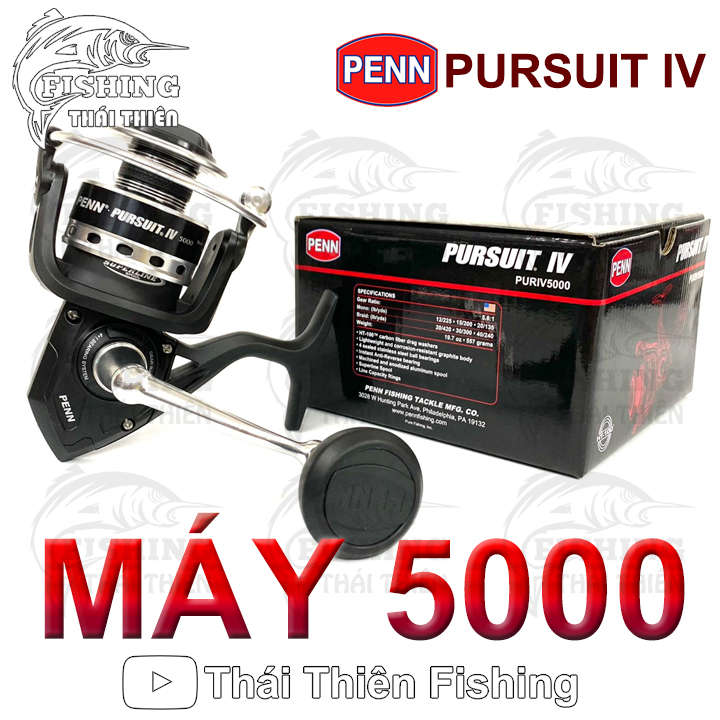 Máy câu cá penn pursuit iv 5000, 6000 dòng sản phẩm mới 2022