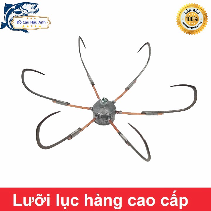 Lưỡi lục chì đúc A, lưỡi câu lục thép nga siêu bén siêu bền.  (cam kết đổi trả trong 2 tuần đầu)