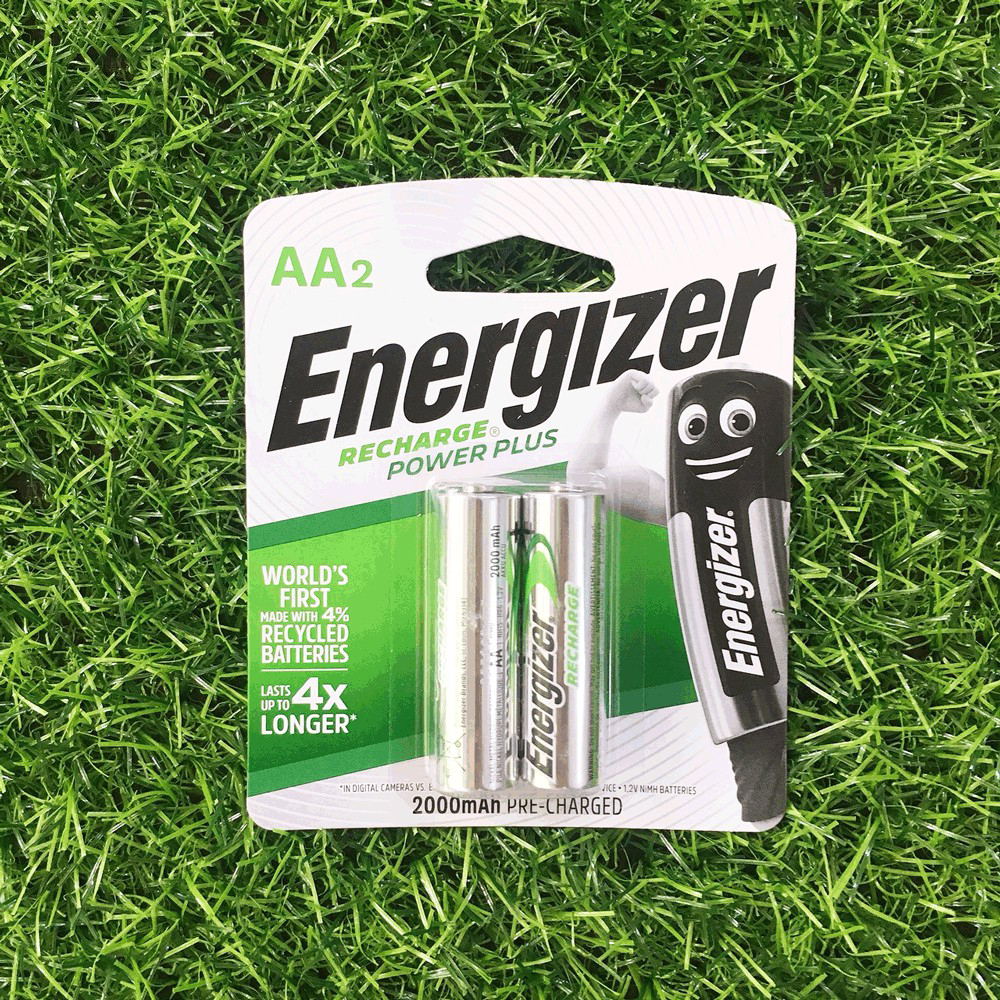 Pin sạc tiểu AA Energizer 2000mAh (1 vỉ 2 viên) chính hãng